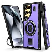お買い得  サムスン用ケース-電話 ケース 用途 サムスンのギャラクシー S24 Ultra Plus S23 Ultra Plus A55 A35 A25 A15 5G A54 A34 A14 バックカバー バンカーリング 耐衝撃 レトロ風 TPU PC