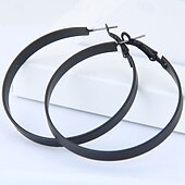 abordables Boucles d&#039;oreilles-Femme Boucle d&#039;Oreille Créoles Fantaisie Joie mode Des boucles d&#039;oreilles Bijoux Noir Pour Soirée