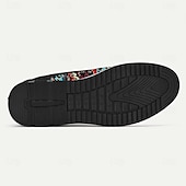 cheap Exquisite Embroidery Shoes-Men&#039;s Black and Turquoise Jacquard Brocade Dress Shoes, Eye-Catching Design, Ideal for Party Wear and Festive Occasions