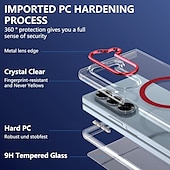 cheap Samsung Cases-Phone Case For Samsung Galaxy Z Fold 3 Back Cover Magnetic Support Wireless Charging Shockproof Retro PC