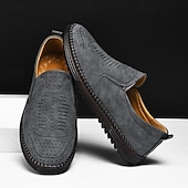 Χαμηλού Κόστους Slip-On Καθημερινά Παπούτσια-ανδρικά μπεζ σουέτ slip-on loafers – χειροποίητα casual παπούτσια μοκασίν για καθημερινή χρήση