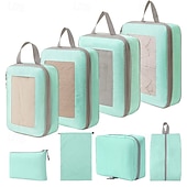 cheap Luggage &amp; Travel Storage-Compression Packing Cubes for Travel, Luggage &amp; Backpack Organizer Set, Space Saver Storage Bags for Clothes, Shoes, Toiletries, Makeup &amp; Digital Accessories