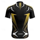 cheap Men's Jerseys-Men's Cycling Jersey Geometric Short Sleeve Bike Tee Tshirt Jersey with 3 Rear Pockets Mountain Bike MTB Quick Dry Anatomic Design Wicking Breathable Sports Yellow Red Blue Clothing Apparel