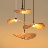 abordables Suspension-50 cm Design de Lanterne Suspendue Suspension Bambou Le style rétro Style Classique Mode ancien Traditionnel / Classique 110-120V 220-240V