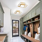 economico Lampade da soffitto con dimmer-lampade da corridoio a led nere e dorate moderne lampade da soffitto a led vicine alle luci da soffitto adatte per corridoi camere da letto bagni cucine balconi luci da soffitto