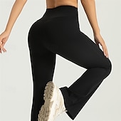 economico Leggings e collant da yoga-Per donna Pantaloni da yoga Leggings da yoga Controllo addominale Sollevamento glutei Vita Alta Yoga Allenamento in Palestra Pilates Collant Nero Blu Reale Grigio scuro Spandex Autunno Gli sport