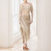 levne Oblečení na latinskoamerické tance-Latinské tance Šaty Třásně Čistá Barva Barevně dělené Dámské Výkon Trénink Bez rukávů Vysoký Polyester