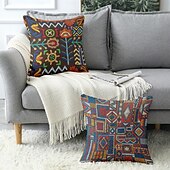 levne Vintage styl-Vintage etnický dekorační povlak na polštář 1PC měkký čtvercový polštář na pohovku povlak na polštář do ložnice obývacího pokoje na pohovku židli