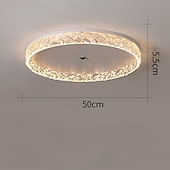 Недорогие Потолочные светильники с диммером-50 cm Диммируемая Потолочные лампы Металл Акрил Современное Северный стиль 220-240Вольт