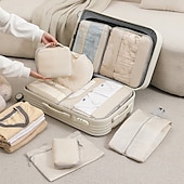 economico deposito bagagli e viaggi-cubi di imballaggio a compressione per viaggi, set organizer per bagagli con design trasparente, articoli da toeletta, cosmetici, accessori digitali, vestiti &amp;borse porta scarpe, salvaspazio