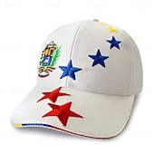 billige Baseballcaps for menn-Herre Baseballcaps Solhatt Trucker Hat Svart Hvit Bomull Broderi Mote Fritid Daglig Helg Ensfarget / vanlig farge Justerbare Solkrem Pustende