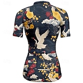 abordables Maillots de mujer-Mujer Maillot de Ciclismo Animal Flor Manga Corta Bicicleta Camiseta Maillot con 3 bolsillos traseros MTB Bicicleta Montaña Secado rápido Diseño Anatómico Capilaridad Transpirable Deportes Negro Rojo