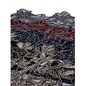 olcso Sálak és Kendők-Retró Ordító 20-as évek 1920-as évek sál Wrap Kendők A nagy Gatsby Flapper lány Flitter Rojt Női Farsang Esküvő Estély Álarcos mulatság Felnőttek Kendő