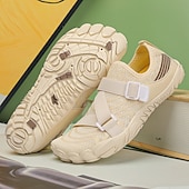 preiswerte Sneaker für Herren-Barfuß-Wasserschuhe für Herren – weiß und orange, schnelltrocknend, verstellbarer Klettverschluss – ideal für Strand- und Wasseraktivitäten