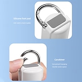 abordables Ventilateurs-Ventilateur portable pliable à main et de table mode compresse froide réglages du vent à 5 vitesses rechargeable par USB-C mousqueton intégré base antidérapante mode double refroidissement et