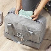 economico deposito bagagli e viaggi-Borsa da viaggio Weekender Bag con scomparto per scarpe borsa da palestra con separazione umido-asciutto per donne e uomini borsa bagaglio impermeabile con separazione umido-asciutto organizzatore
