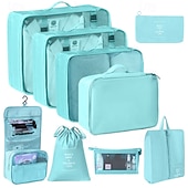 cheap Luggage &amp; Travel Storage-Compression Packing Cubes Set for Travel, Foldable Luggage Organizer Bags, Portable Toiletry and Makeup Bag, Multi-Functional Clothes Storage Pouches for Business Trips and Vacations