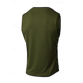 preiswerte Fitness Tank-Tops-Herren Tank Top Weste Unterhemd Ärmelloses Shirt Ärmellos Rundhalsausschnitt Sommer Einfach Mode Designer Basic Urlaub Straße Ausgehen Schwarz Weiß Wein Top T-Shirt für Herren
