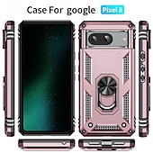 זול תיק טלפון אחר-טלפון מגן עבור גוגל Pixel 9 Pro Pixel 9 Pro XL Pixel 8 Pro Pixel 8 פיקסל 9 Pixel 7 Pixel 7 Pro Pixel 6 Pixel 6 Pro כיסוי אחורי מחזיק טבעת מגנטי עמיד בזעזועים רטרו TPU PC