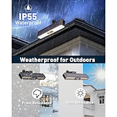 cheap Street Lights-LED Street Lights Clip On Solar Motion Lights Outdoor Waterproof Solar Fence Lights Outdoor with 3 Lighting Modes 36 LED Portable Security Light for Fence Gutter Backyard Garage Camping (2Pcs 1PC)
