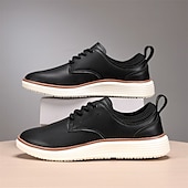 cheap Men&#039;s Sneakers-Men&#039;s Navy Blue Leather Oxford Shoes – Classic Lace-Up Dress Shoes for Business &amp; Formal Events