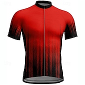 ieftine Tricouri pentru bărbați-Bărbați Jersey de ciclism Manșon scurt Bicicletă Tricou Tee Jerseu cu 3 buzunare spate Ciclism montan Respirabil Uscare rapidă Proiectare anatomică Wicking Negru Rosu Bleumarin Gradiant Sport