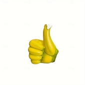 cheap Statues-Resin Thumbs Up Ornament, Banana-Inspired Handicraft Statue, Inspirational Gesture Decor for Home Office, Desktop Display Figurine