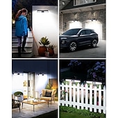 cheap Street Lights-LED Street Lights Clip On Solar Motion Lights Outdoor Waterproof Solar Fence Lights Outdoor with 3 Lighting Modes 36 LED Portable Security Light for Fence Gutter Backyard Garage Camping (2Pcs 1PC)