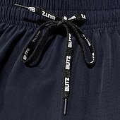 cheap Casual Shorts-Men&#039;s Athletic Shorts Shorts Running Shorts Gym Shorts Sport Daily Quick Dry High Stretch Comfortable Pocket Drawstring Elastic Waist Letter Short Gymnatics Casual Activewear Black Navy Blue