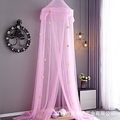 preiswerte Betthimmel &amp; Vorhänge-Prinzessinnenbett Baldachin für Mädchen Fantasy Tüll Mädchenzimmer Dekorationskrone Bettvorhänge - 360° verschlüsseltes Tüllbett Baldachin zur Abdeckung wiegendes Bett