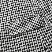 billige Herre Klassiske Blazere-Herre Cocktail antrekk Blazer Bryllupsfest cocktail Elegant og moderne Elegant og luksuriøst Sommer Vår Polyester Hundetannmønster Enkelt Brystet Enn-knapp Blazer Hvit+Svart