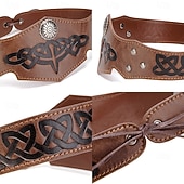 رخيصةأون إكسسوارات وأكثر-عتيق / معتق العصور الوسطى عصر النهضة تاج باندانا للرأس محارب الفايكينج ملابس تنكرية رجالي الفايكينج عيد الرعب مهرجان أداء مناسب للحفلات LARP للبالغين عقال