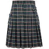 olcso Alsók-Punk és gótika Középkori Szoknya Kilts skót Férfi Kelta Alkalmi / Napi Felnőttek Szoknya