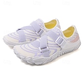 preiswerte Sneaker für Herren-Barfuß-Wasserschuhe für Herren – weiß und orange, schnelltrocknend, verstellbarer Klettverschluss – ideal für Strand- und Wasseraktivitäten