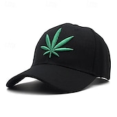 preiswerte Baseballkappe für Herren-Herren Baseballkappe Sonnenhut Trucker-Kappe Schwarzgrau Schwarz Grün 100% Polyester Bestickt Mode Lässig Täglich Festival Botanisch Palmblatt Verstellbar Sonnenschutz Atmungsaktiv