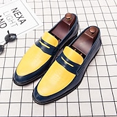 abordables Chaussures sans lacets &amp; mocassins-mocassins en similicuir rouge et blanc pour hommes - chaussures habillées bicolores élégantes pour les affaires et les événements spéciaux