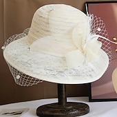 cheap Fascinators &amp; Hats-1950s Retro Vintage Hat Women's Valentine's Day Derby Ascot Horse Racing Festival Adults' Hat All Seasons