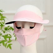 abordables chauffage et refroidissement-Masque de protection solaire intégral d&#039;été, masque de protection UV respirant avec bord enduit noir pour usage extérieur