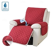 baratos Capa de reclinável-Capas de cadeira reclinável 100% à prova d&#039;água, capa de cadeira reclinável antiderrapante, capa protetora de móveis, capa lavável com bolso, tiras elásticas para animais de estimação, cães