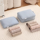 economico deposito bagagli e viaggi-set di cubi di compressione per l&#039;imballaggio di bagagli da viaggio e salvaspazio per l&#039;organizzazione di vestiti, scarpe, biancheria intima e accessori