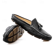 ieftine sandală de rochie-mocasini pentru bărbați din piele naturală – pantofi de șofer clasici cu ciucuri, mocasini casual confortabili pentru afaceri și purtare zilnică