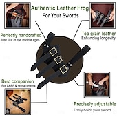 preiswerte Zubehör und mehr-Punk &amp; Gothic Mittelalterlich Renaissance Cosplay Kostüm Schwertscheide Schwerthalter Herren Damen Keltisch Vikinger Halloween Karneval Maskerade Leistung Renaissance-Messe LARP Erwachsene