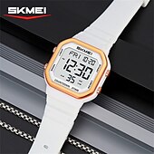 cheap Digital Watches-SKMEI Ins Wind Square Multi functional Waterproof Electronic Watch for Male and Female Students