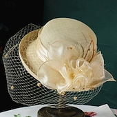 billiga Fascinatorer &amp; Hattar-1950-talets retro vintage hatt kvinnor alla hjärtans dag derby Ascot hästtävling festival vuxen hatt alla årstider