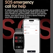 abordables Relojes inteligentes-696 ET650 Reloj inteligente 1.57 pulgada Pulsera inteligente Bluetooth ECG + PPG Podómetro Recordatorio de Llamadas Compatible con Android iOS Mujer Hombre Llamadas con Manos Libres Recordatorio de