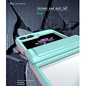 Недорогие Чехлы для Samsung-телефон Кейс для Назначение SSamsung Galaxy Z-флип 6 Z Flip 5 Кейс на заднюю панель Защита от удара Ретро ТПУ ПК