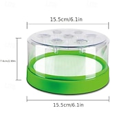 abordables Soins et soutien aux animaux-Piège à mouches réutilisable en plastique non toxique avec 7 trous de capture, aucune pile ni électricité requise pour un contrôle efficace des insectes dans les maisons et les jardins