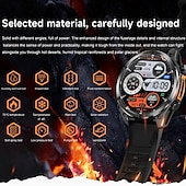 abordables Montres connectées-696 HD300 Montre intelligente 1.43 pouce Smartwatch Montre Connectée Bluetooth Podomètre Rappel d&#039;Appel Moniteur de Sommeil Compatible avec Android iOS Hommes Mode Mains-Libres Rappel de Message IPX-0