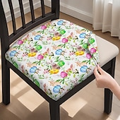 billiga Matstolsöverdrag-matstol stolsöverdrag pall stolsöverdrag geometriskt tryckt polyester överdrag