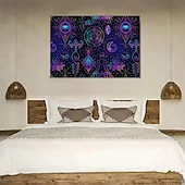 halpa Mandala Matto-Mandala Riippuva Gobeliini Seinätaito Suuri Gobeliini Seinärakennus Valokuvatausta Peitto Verho Koti Makuu- ja Olohuoneen Koriste